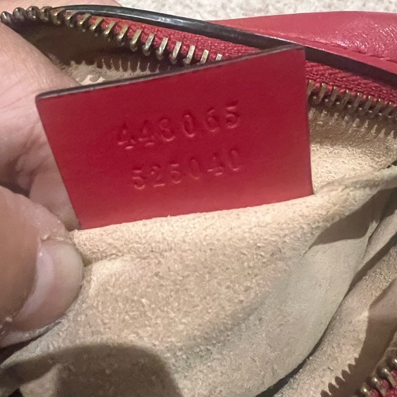 Gucci Red Mini Marmont Crossbody Bag - Picture 4 of 5